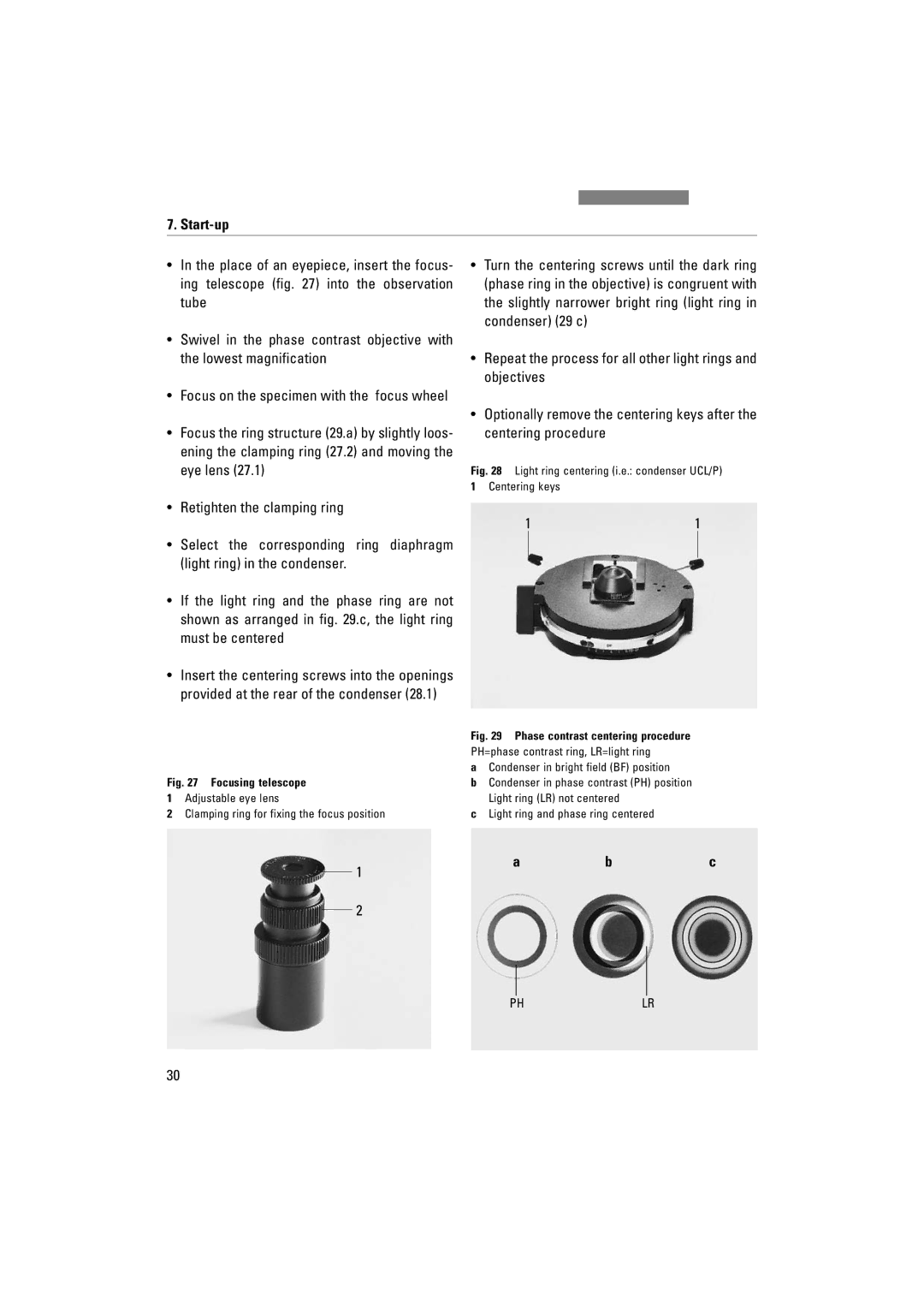 Leica DM1000 LED manual Focus on the specimen with the focus wheel 