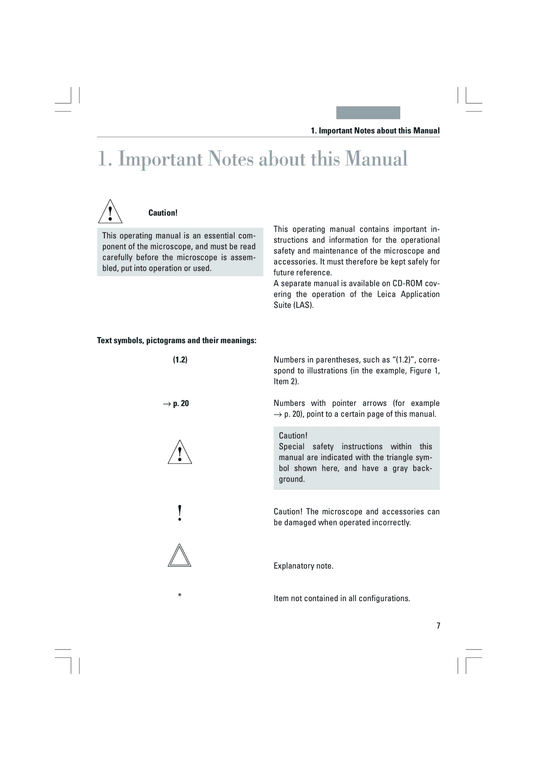 Leica DMI6000B, DMI3000B, DMI4000B manual Important Notes about this Manual, → p 