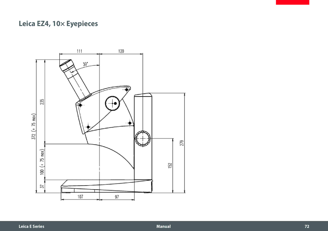 Leica EZ4 HD manual Leica EZ4, 10× Eyepieces 