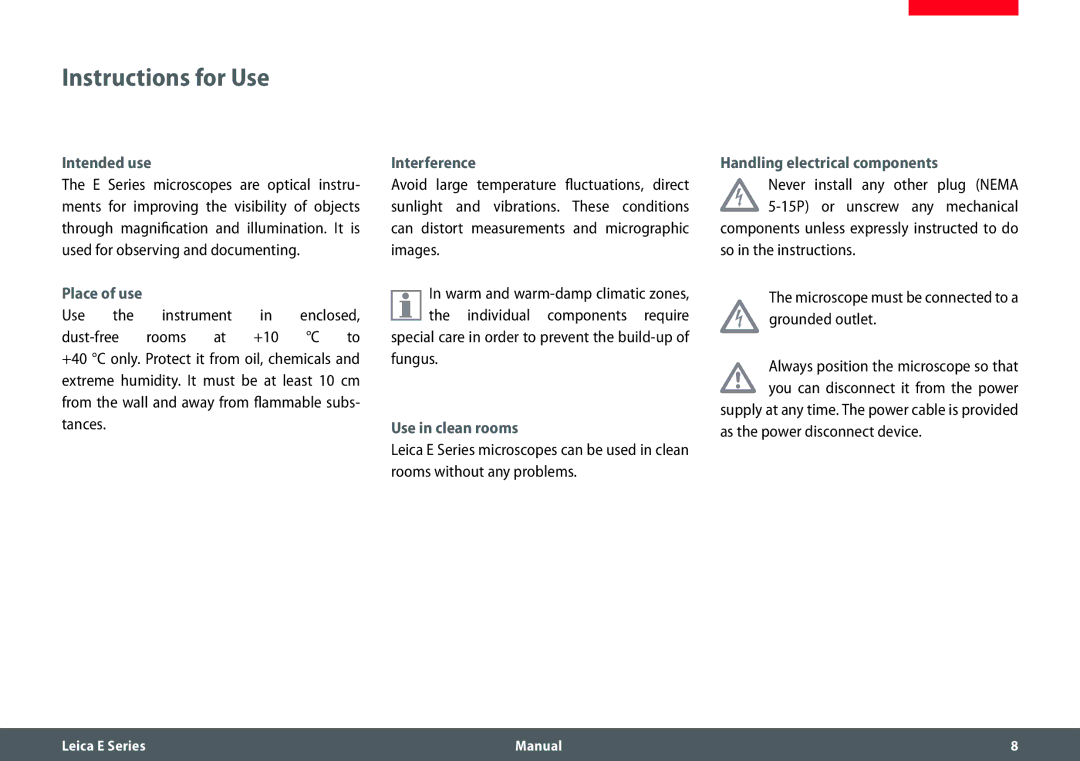 Leica EZ4 HD manual Instructions for Use 