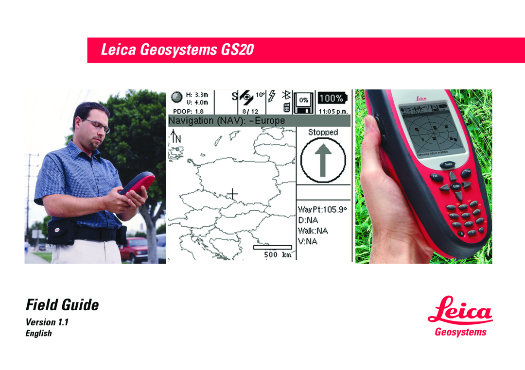 Leica manual Leica Geosystems GS20, Field Guide, Version 
