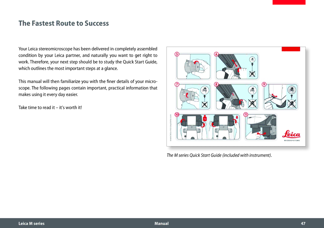 Leica M205 C, M205 A, M165 C manual Fastest Route to Success 