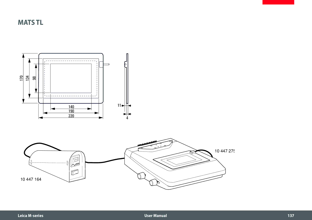 Leica M205 FA user manual Mats TL 