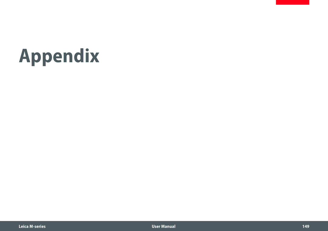 Leica M205 FA user manual Appendix 