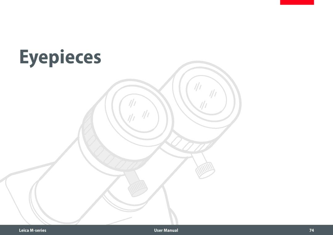 Leica M205 FA user manual Eyepieces 