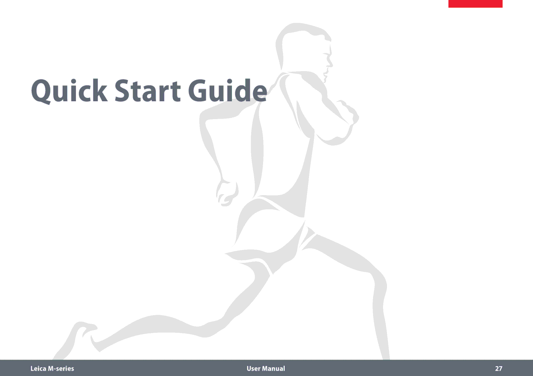 Leica M80, M60 user manual Quick Start Guide 