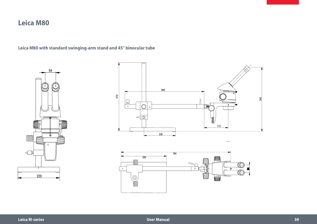 Leica M80, M60 user manual 220 