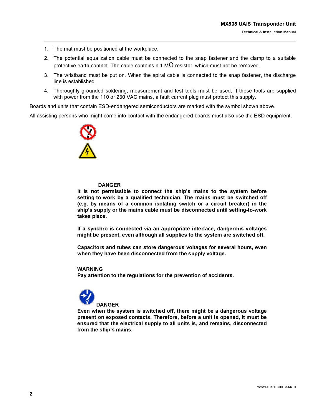 Leica manual MX535 Uais Transponder Unit 