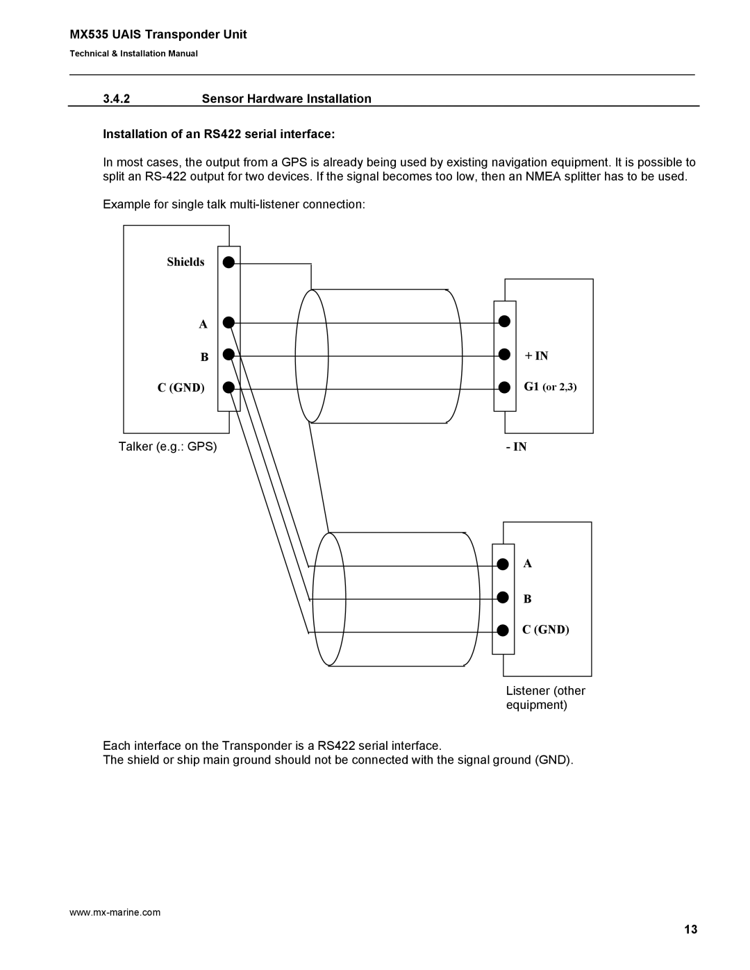 Leica MX535 manual Gnd 