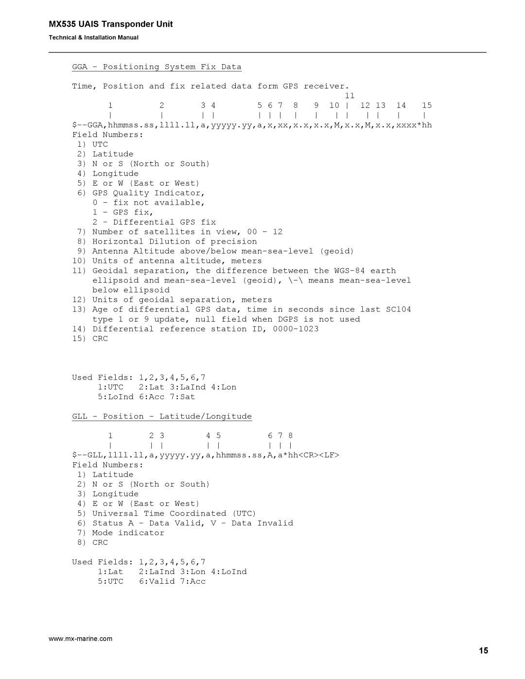 Leica manual MX535 Uais Transponder Unit 