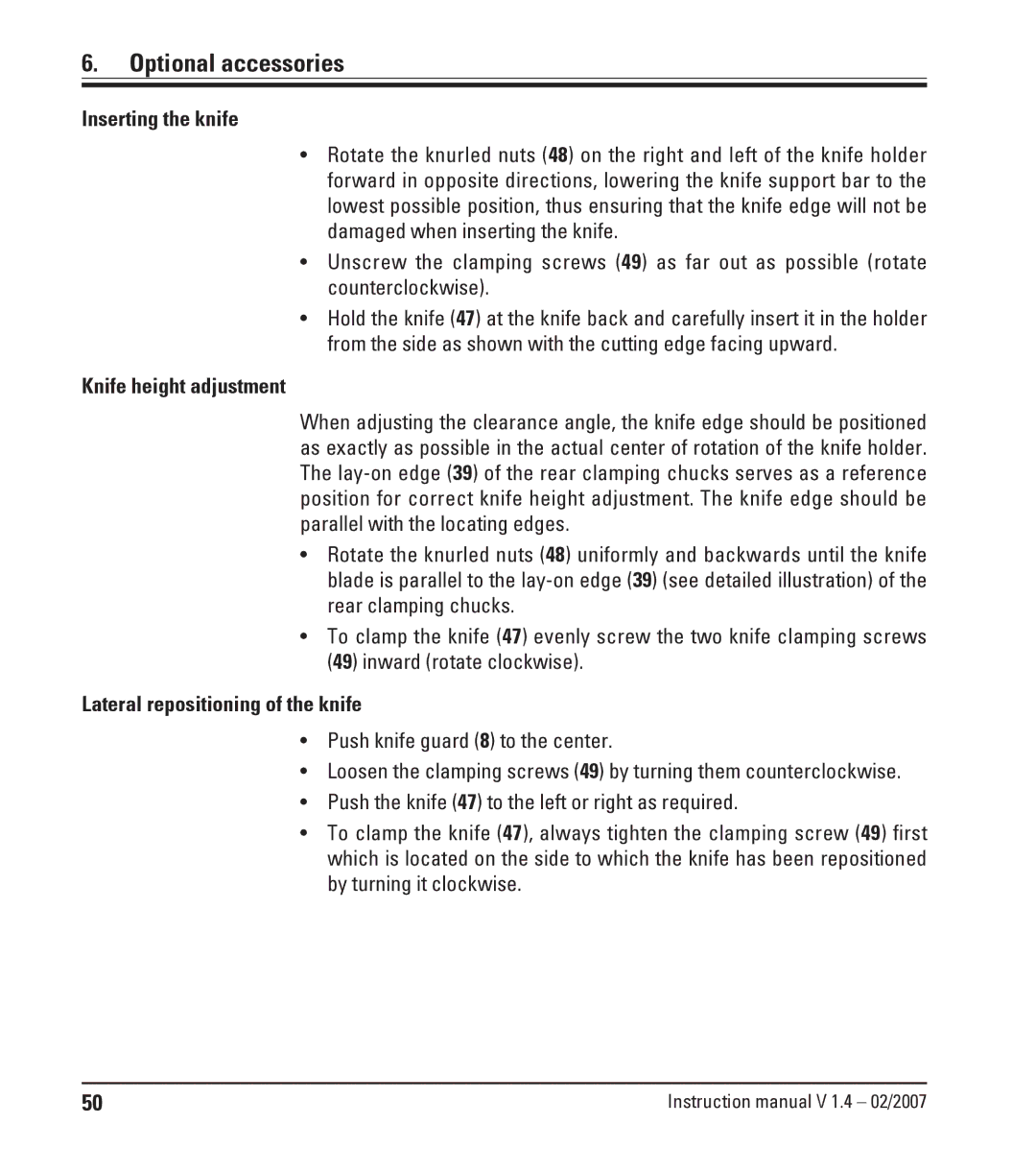 Leica RM2245 instruction manual Optional accessories 