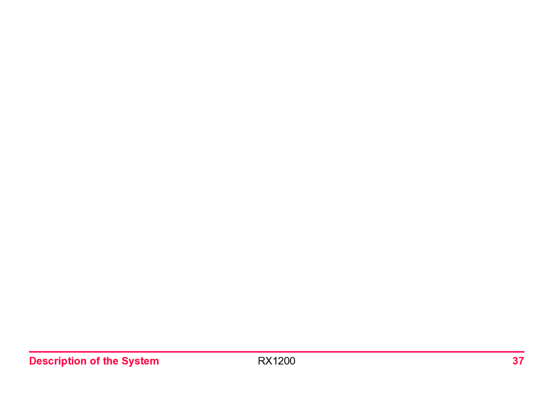 Leica user manual Description of the System RX1200 