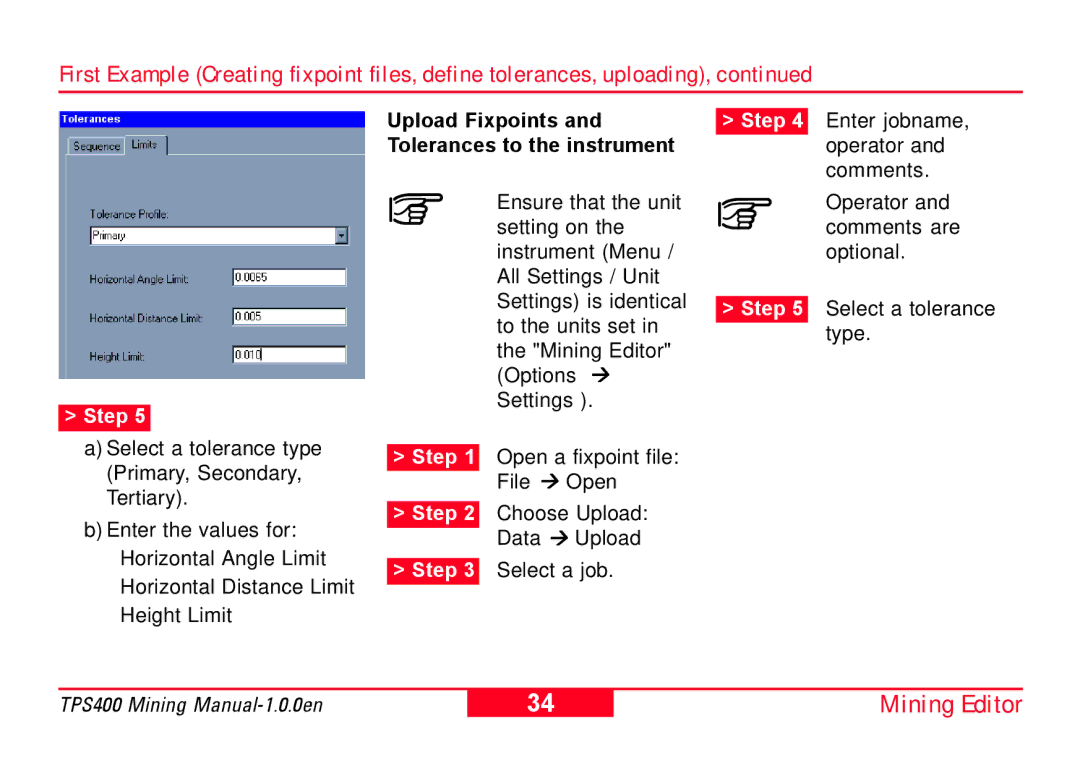 Leica TPS400 user manual File ! Open 