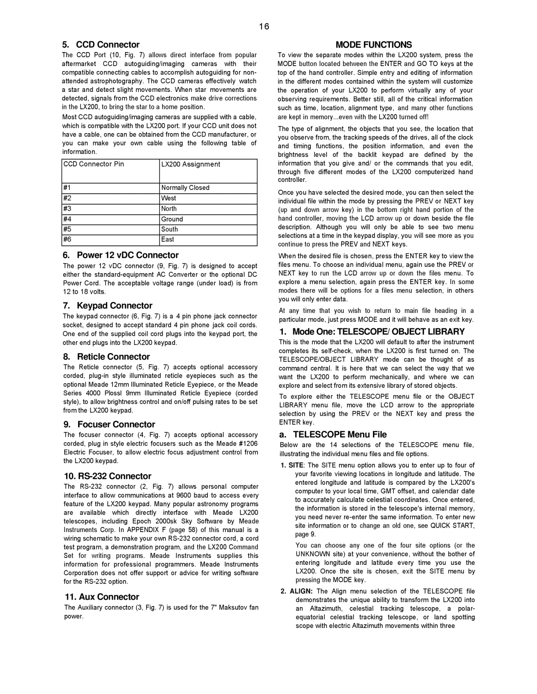 Leisure Time LX20 instruction manual Mode Functions 