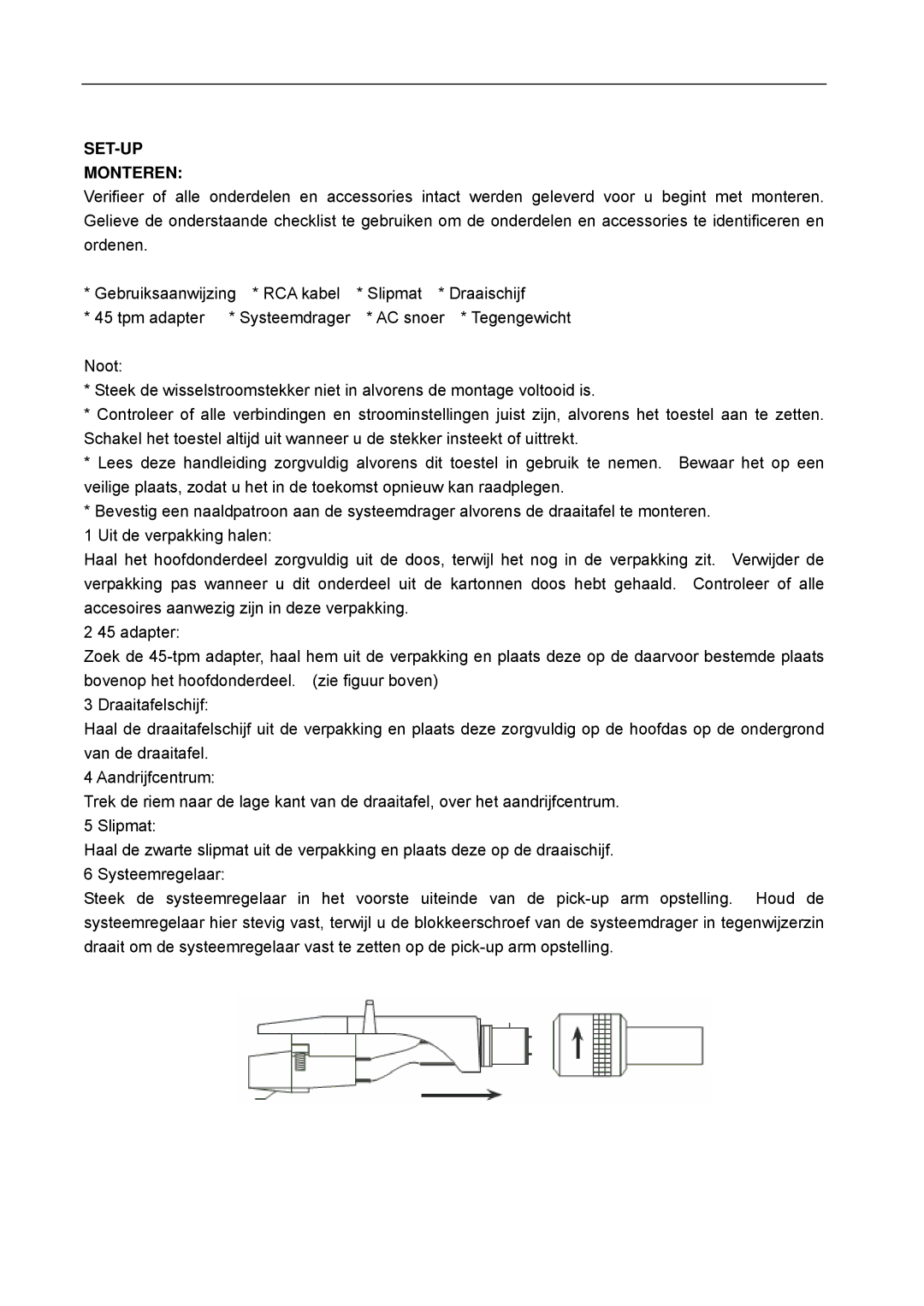 Lenco Marine L-80 USB user manual SET-UP Monteren 