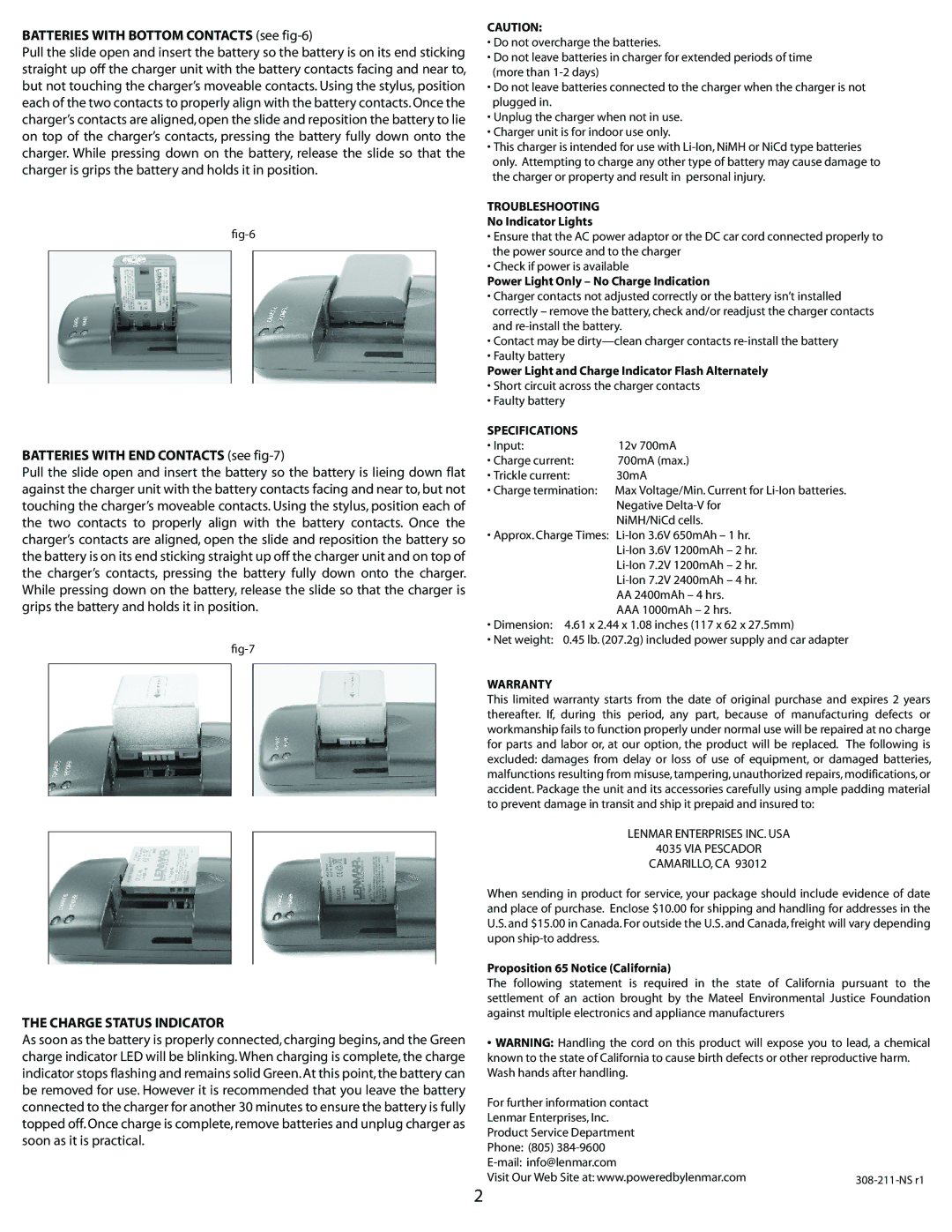 Lenmar Enterprises BCUNI manual 44%2%3 743/44/- #/.4!#433SEE FIG, 44%2%3 743%.$7#/.4!#433SEE FIG, #!2% 34!4535.$#!4/2 