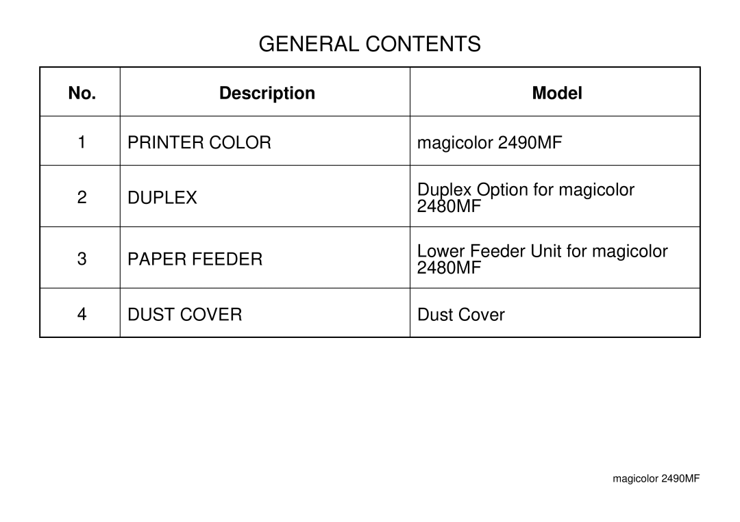 Lennox Hearth 2490MF manual General Contents 