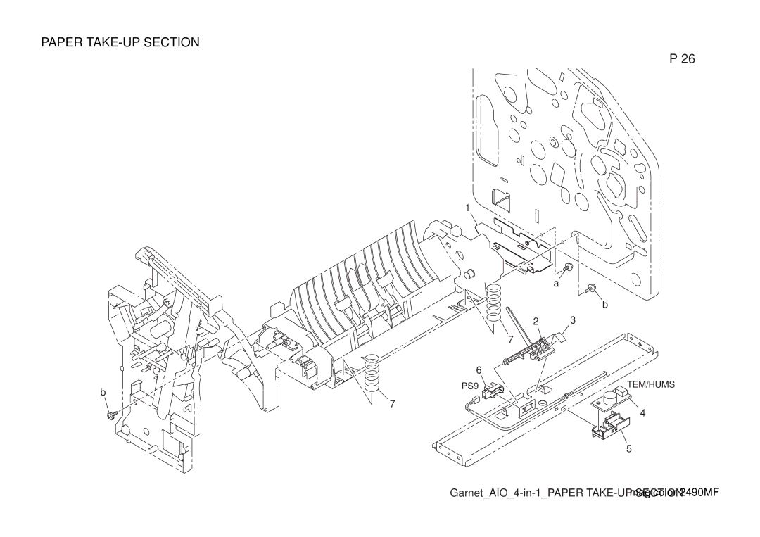 Lennox Hearth 2490MF manual Paper TAKE-UP Section 