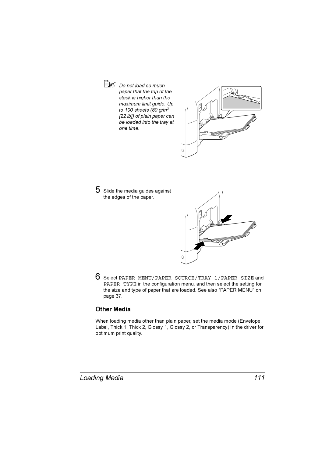 Lennox Hearth 4650EN manual Loading Media 111, Other Media 