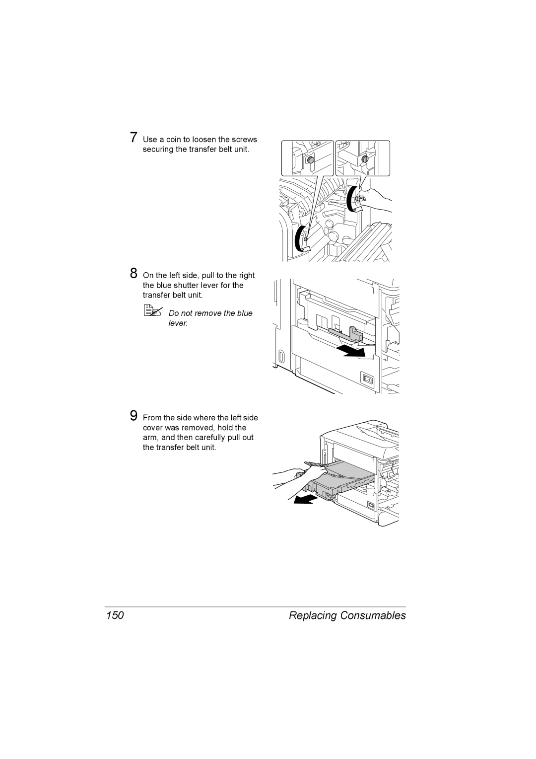 Lennox Hearth 4650EN manual 150,  Do not remove the blue lever 