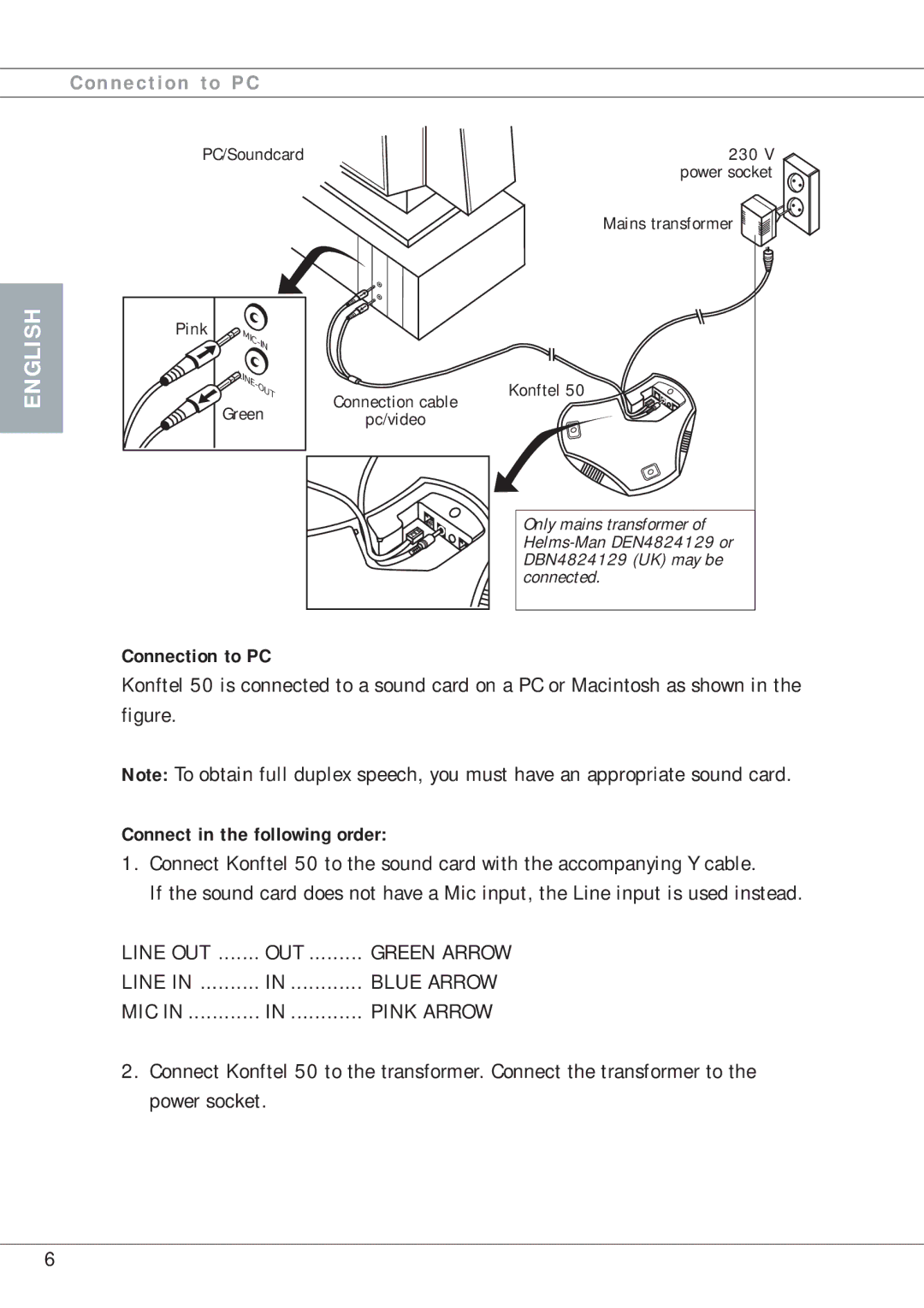 Lennox Hearth 50 manual Connection to PC, Connect in the following order 