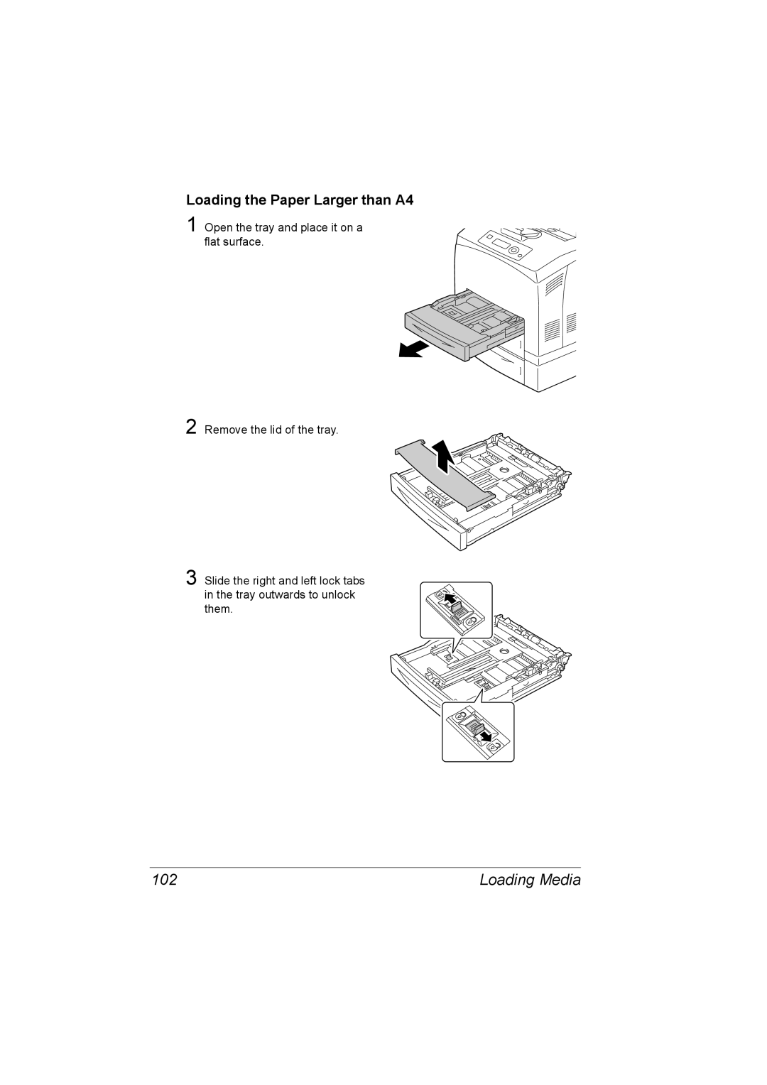 Lennox Hearth 5650EN, 4650EN manual 102, Loading the Paper Larger than A4 