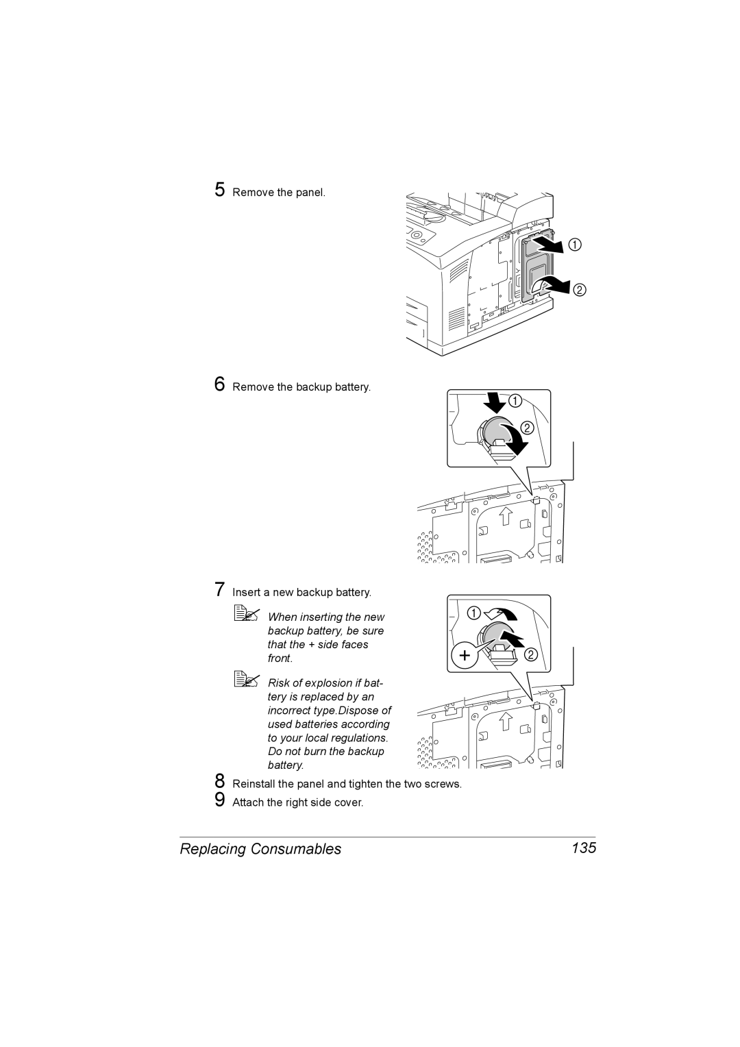 Lennox Hearth 4650EN, 5650EN manual Replacing Consumables 135 