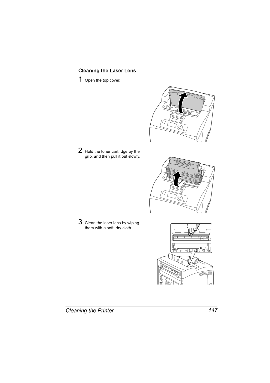 Lennox Hearth 4650EN, 5650EN manual Cleaning the Printer 147, Cleaning the Laser Lens 