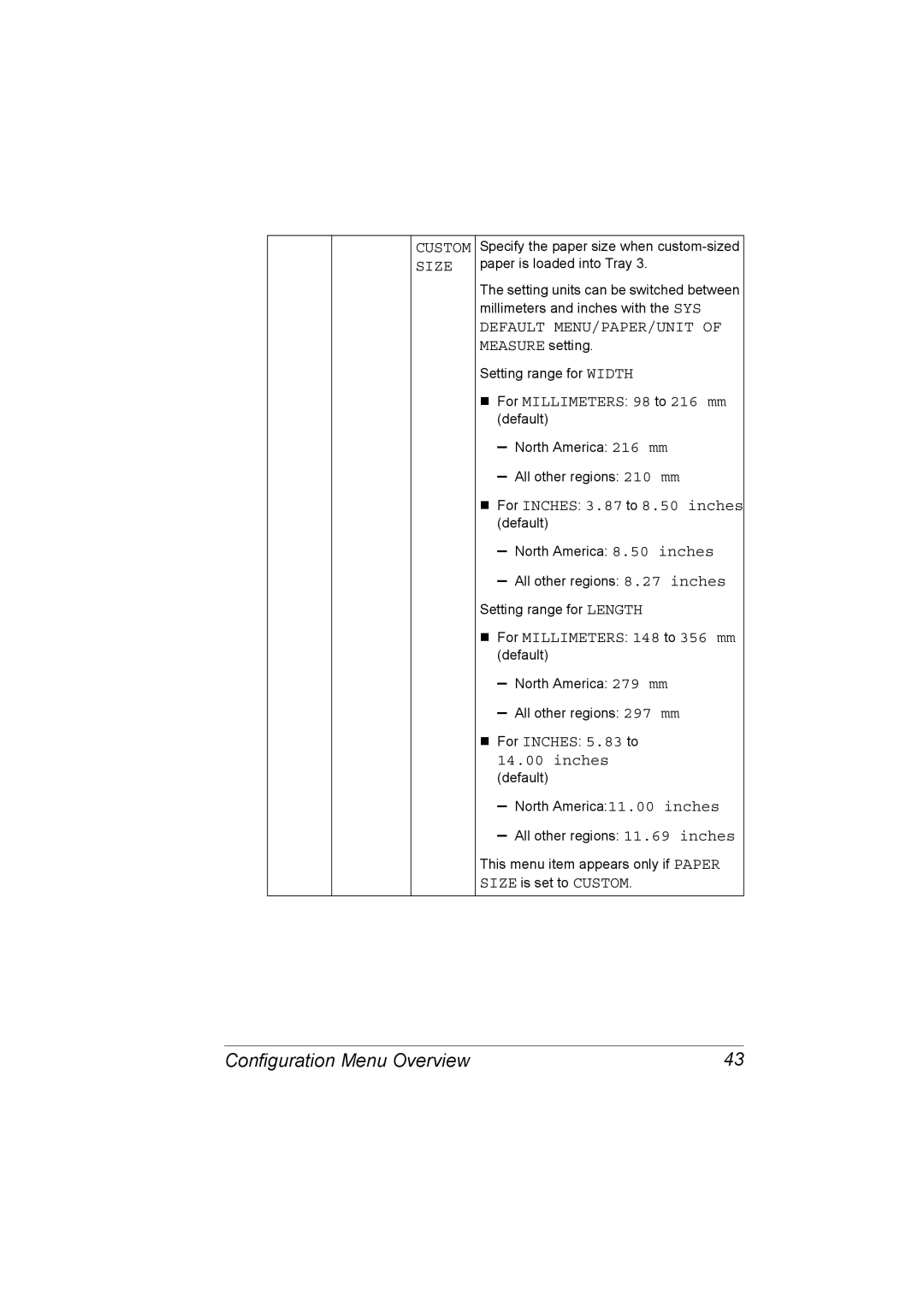 Lennox Hearth 4650EN, 5650EN manual Configuration Menu Overview 