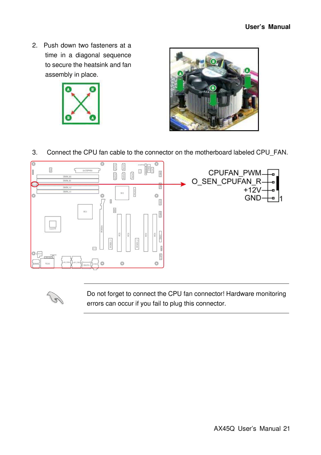 Lennox Hearth AX45Q manual User’s Manual 