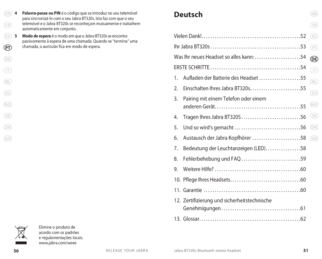 Lennox Hearth BT 320S user manual Deutsch 