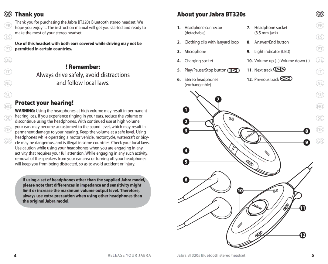 Lennox Hearth BT 320S user manual Thank you, Remember, Protect your hearing 