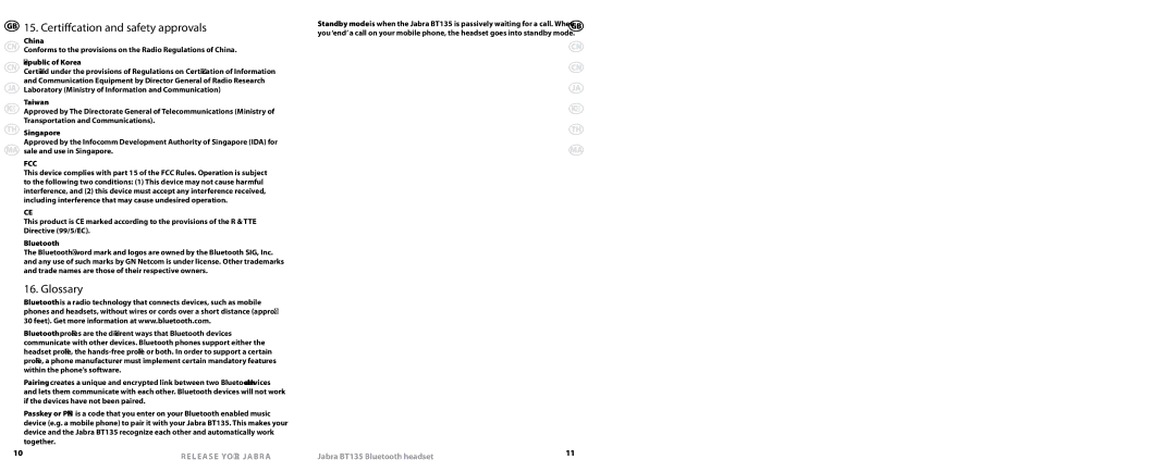 Lennox Hearth BT135 specifications Certification and safety approvals, Glossary 