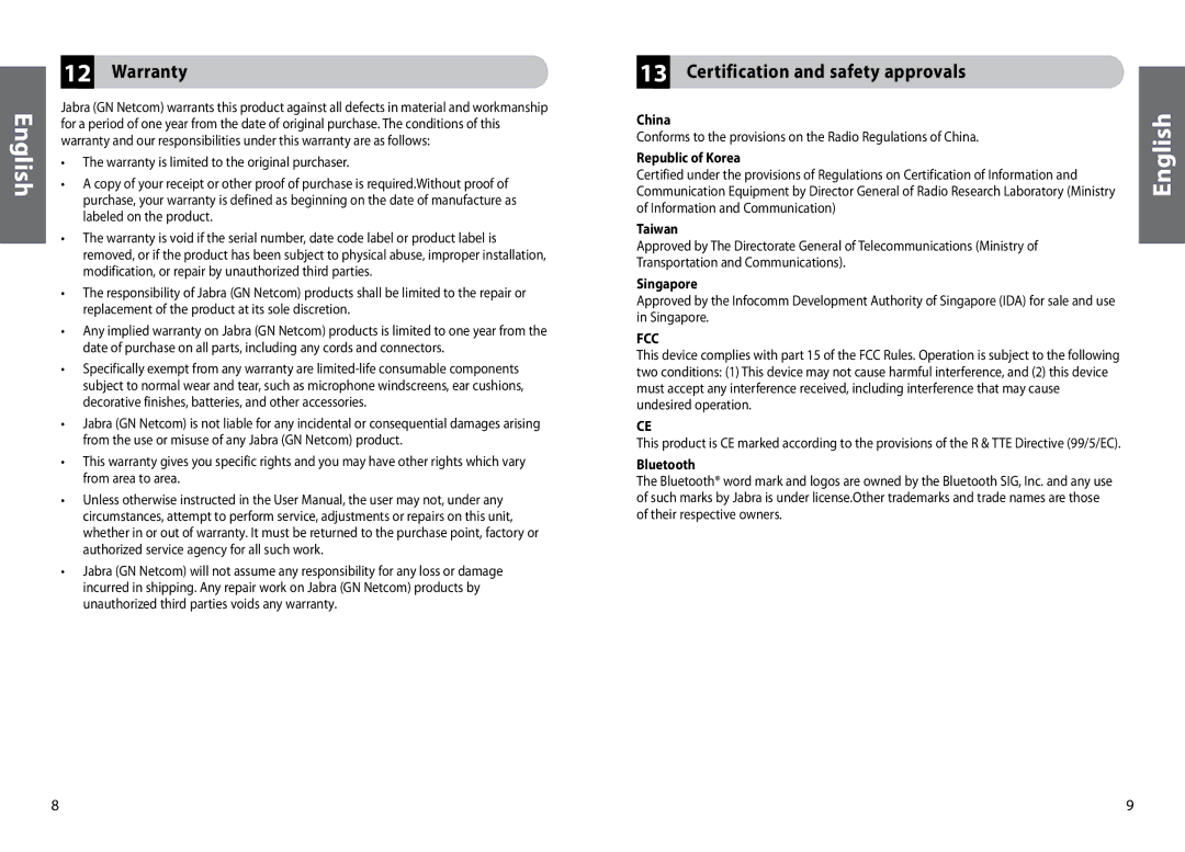 Lennox Hearth BT500V user manual Warranty, Certification and safety approvals 