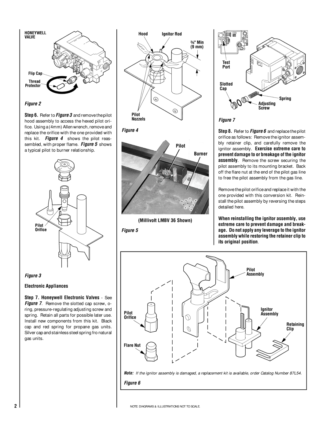 Lennox Hearth FGCK manual Pilot Burner Millivolt Lmbv 36 Shown, Electronic Appliances 