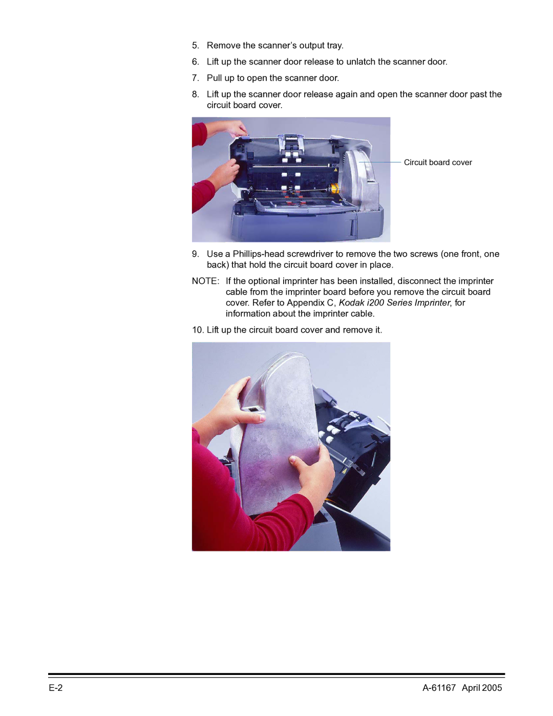 Lennox Hearth I200 manual Circuit board cover 