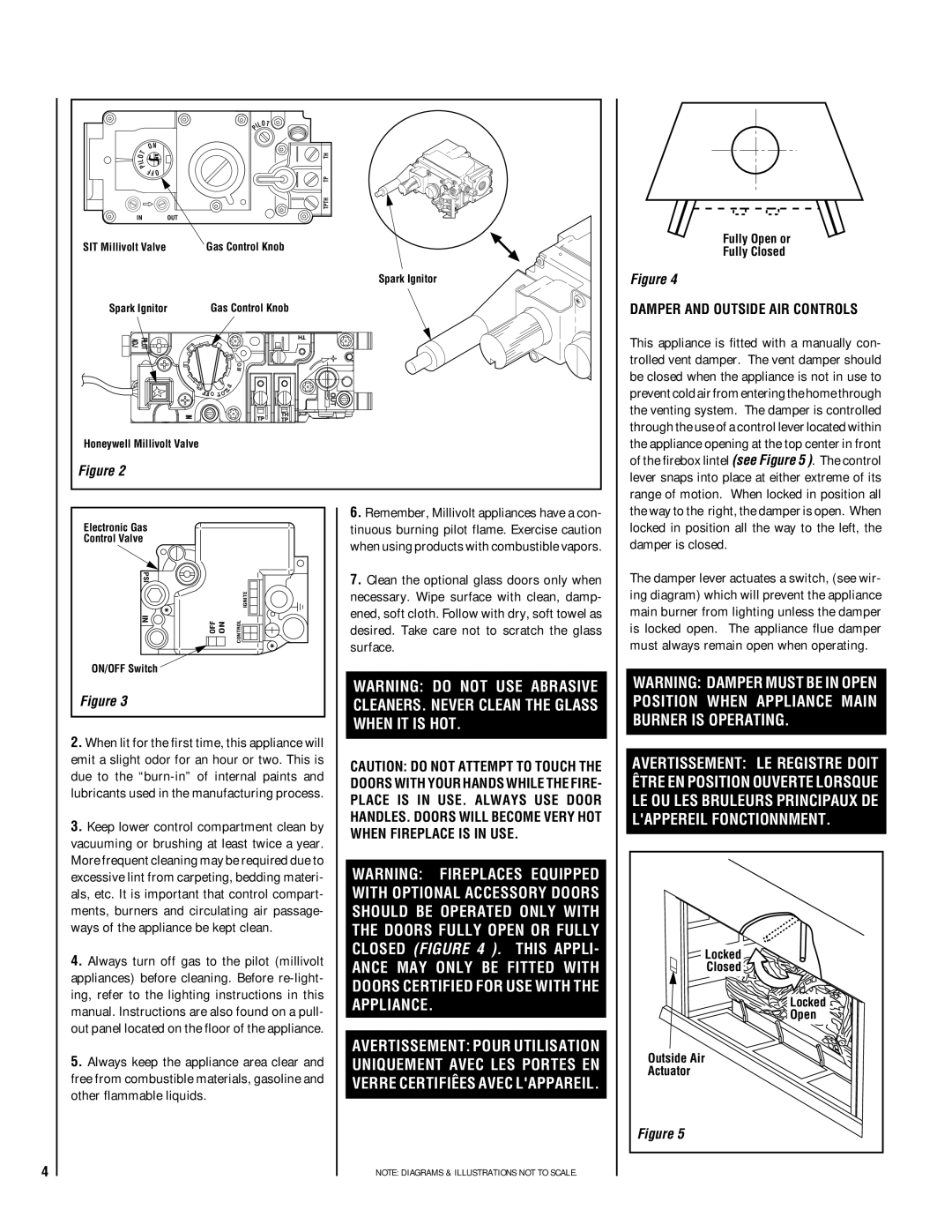 Lennox Hearth LBV-3824EN, LBV-4324MP-H, LBV-4324MN-H, LBV-4324EP, LBV-3824EP-H Damper and Outside AIR Controls, Actuator 