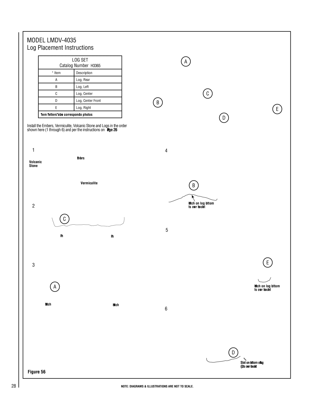 Lennox Hearth LMDV-3530-CPM, LMDVT-3328-CPM, LMDVT-3328-CNM, LMDVR-3328-CNM Model LMDV-4035, Catalog Number H3365 