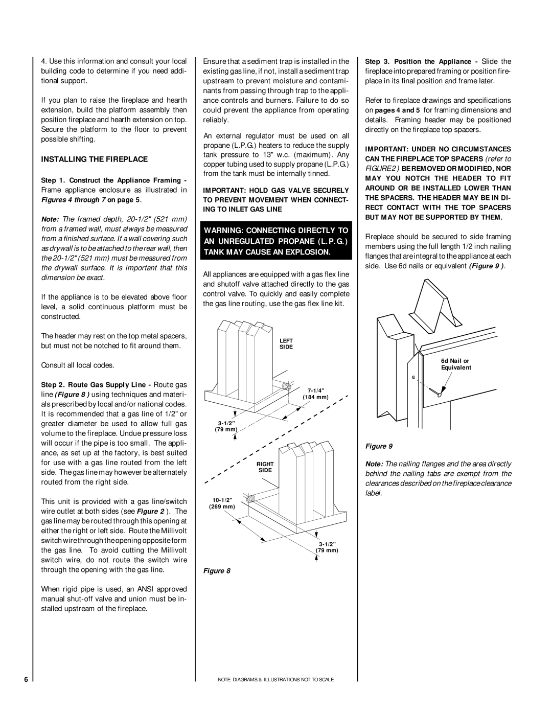 Lennox Hearth LSBV-4228MP-H, LSBV-4228EN, LSBV-4228MN-H, LSBV-3628EN-H Installing the Fireplace, Consult all local codes 