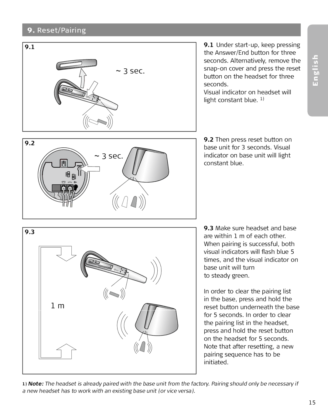 Lennox Hearth M5390 user manual ~ 3 sec 