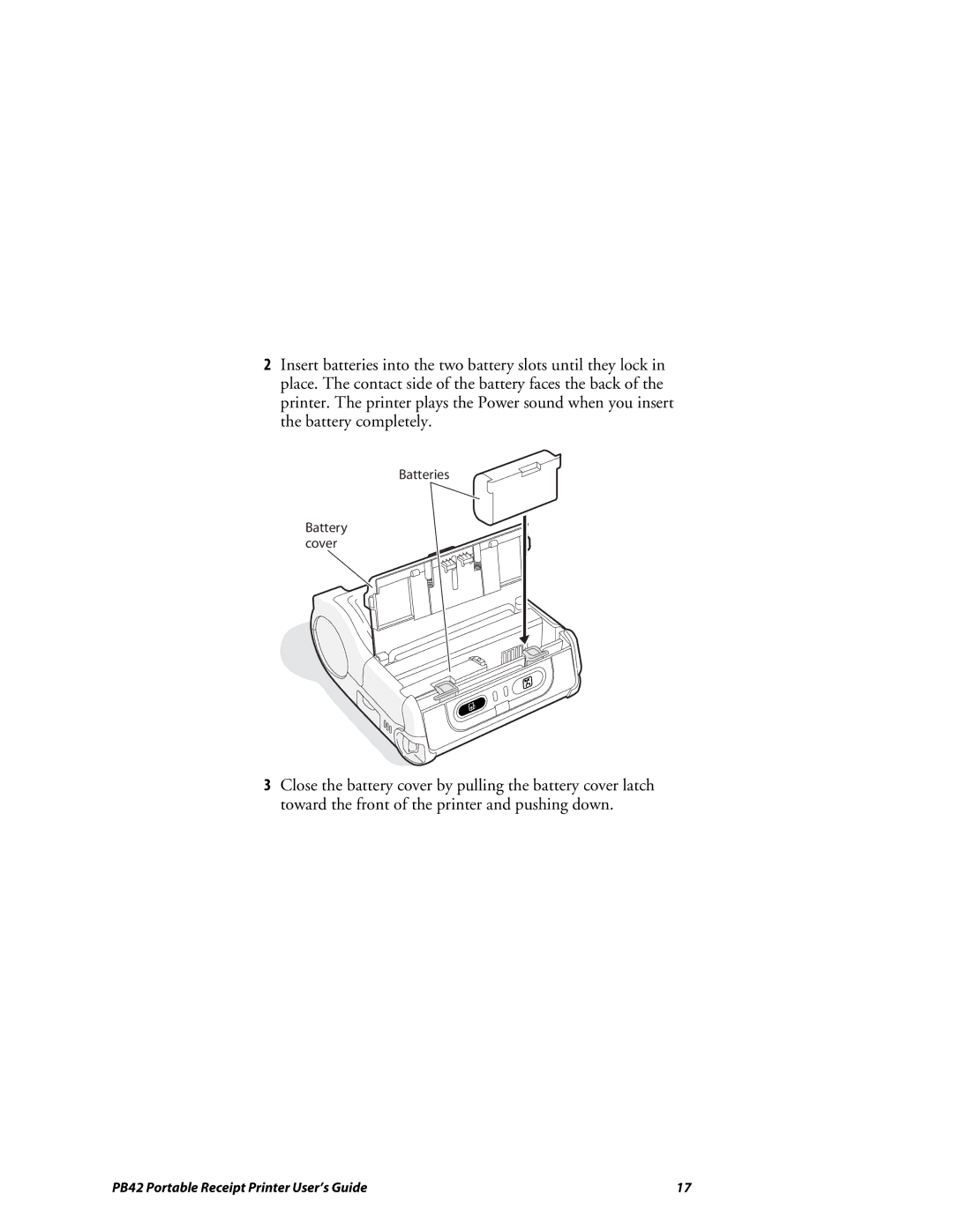 Lennox Hearth PB42 manual Batteries Battery cover 