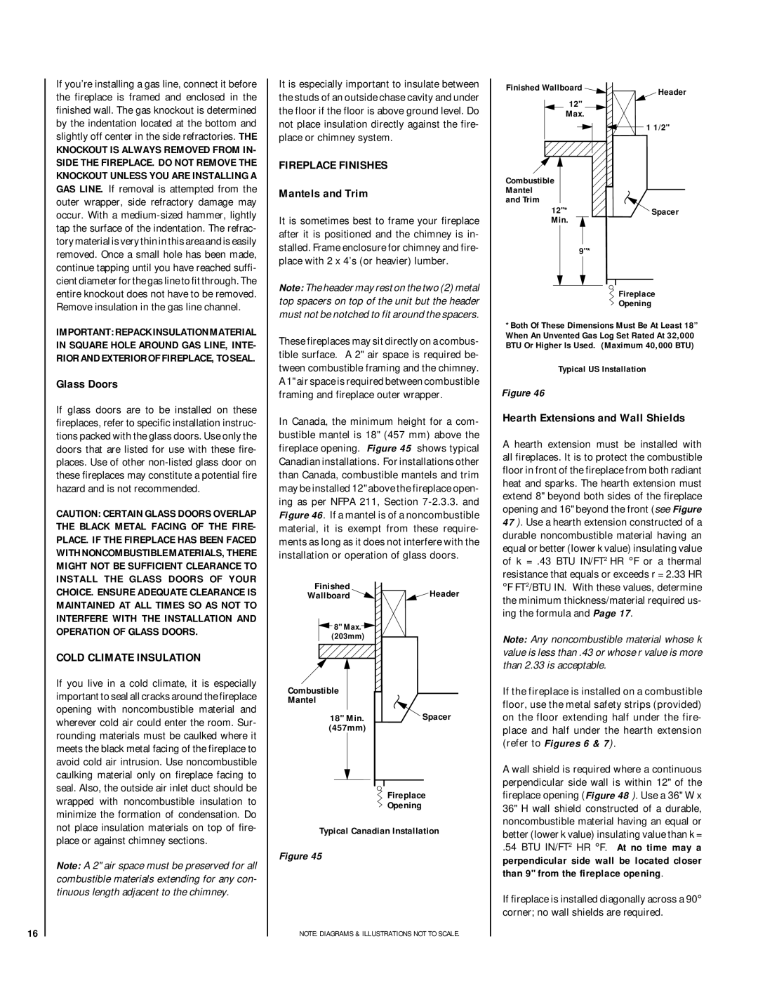 Lennox Hearth RDI-42-H, HCI-42-H Glass Doors, Cold Climate Insulation, Fireplace Finishes, Mantels and Trim 