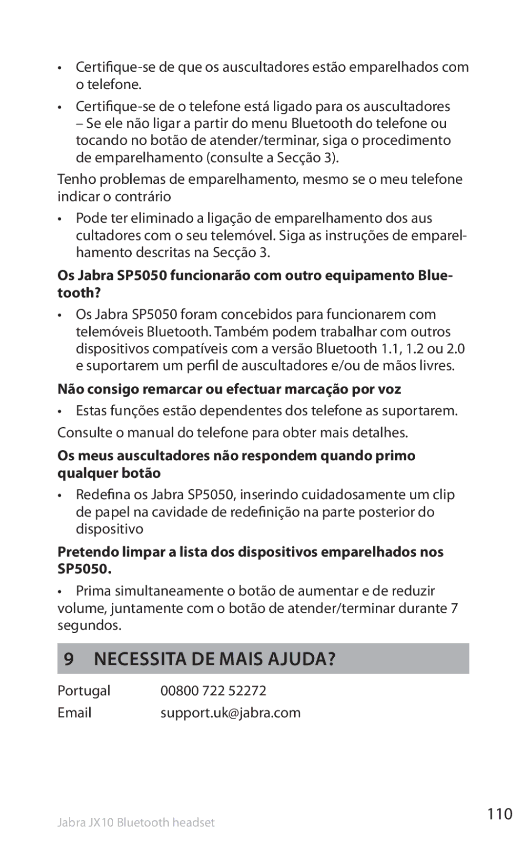 Lennox Hearth SP5050 Necessita de mais ajuda?, 110, Não consigo remarcar ou efectuar marcação por voz, Portugal 00800 722 