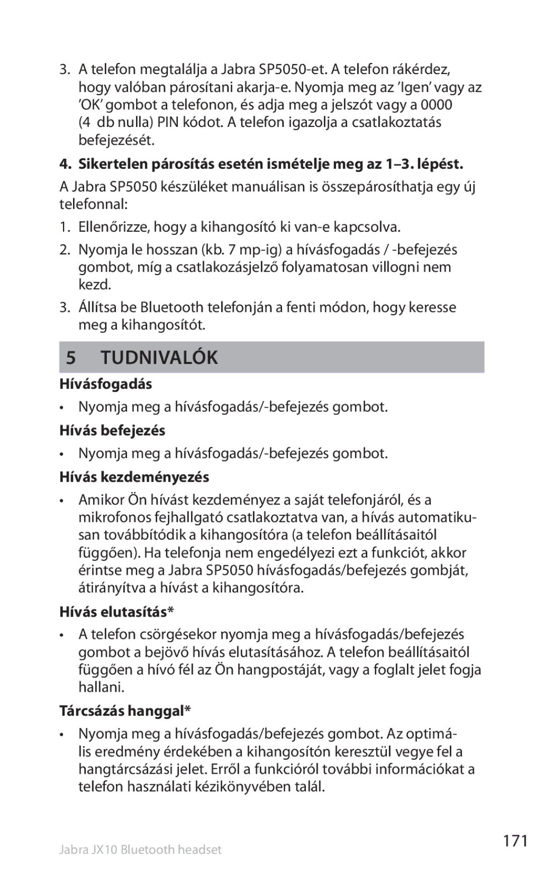 Lennox Hearth SP5050 manual Tudnivalók, 171 