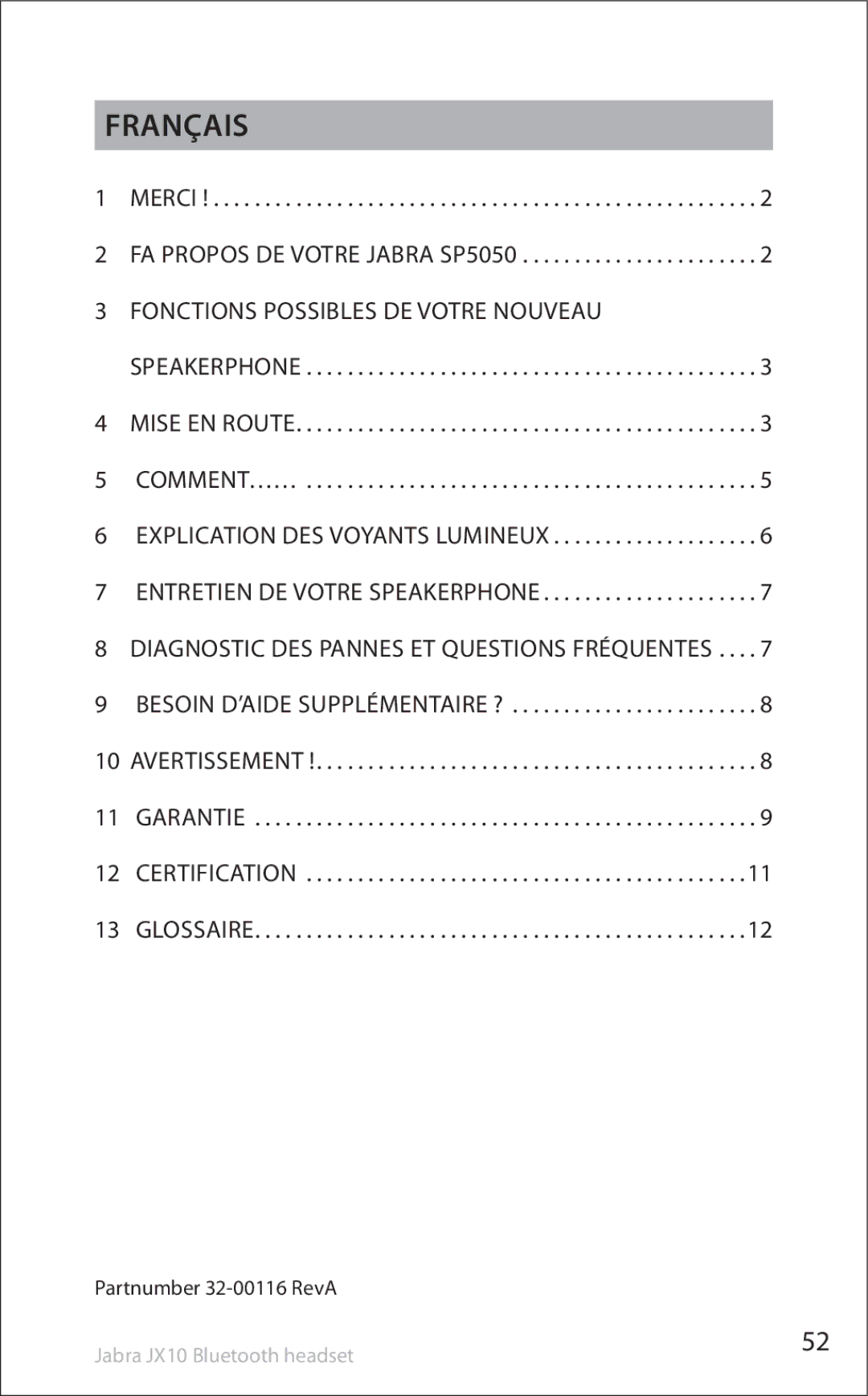 Lennox Hearth SP5050 manual Français, Fonctions possibles de votre nouveau, Diagnostic des pannes et questions fréquentes 