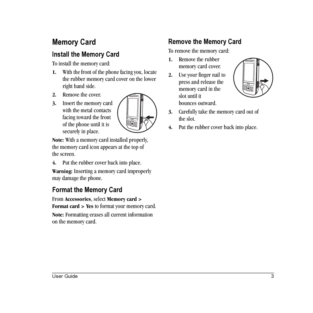 Lennox Hearth X-TC manual Install the Memory Card, Format the Memory Card, Remove the Memory Card 