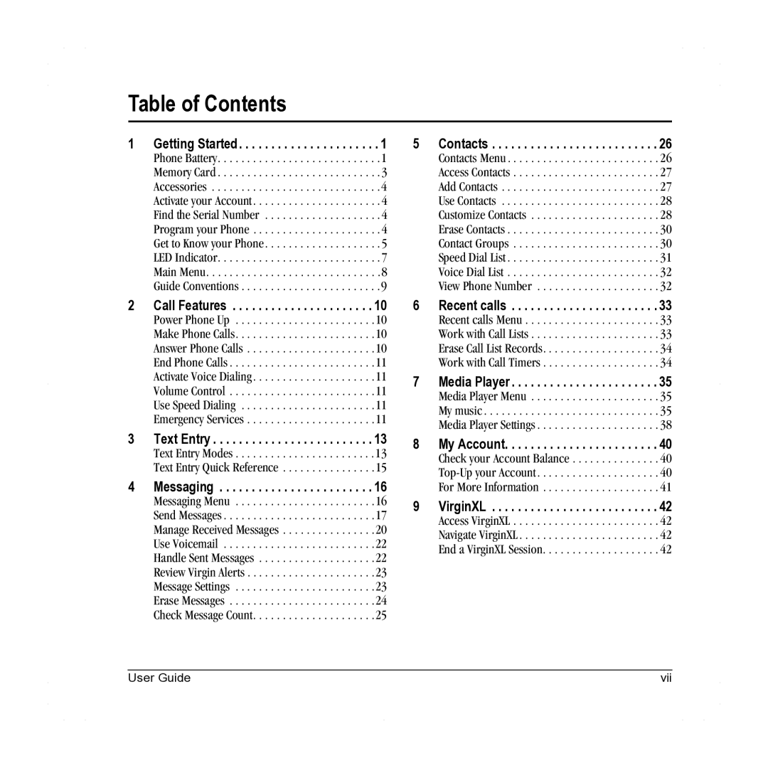 Lennox Hearth X-TC manual Table of Contents 