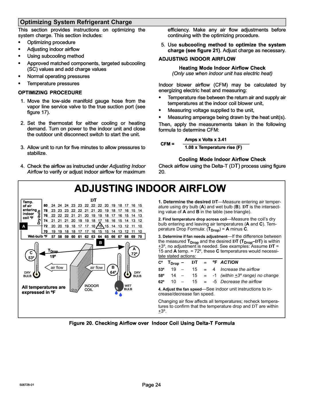 Lennox International Inc 06/11 50672801 Adjusting Indoor Airflow, Optimizing System Refrigerant Charge 