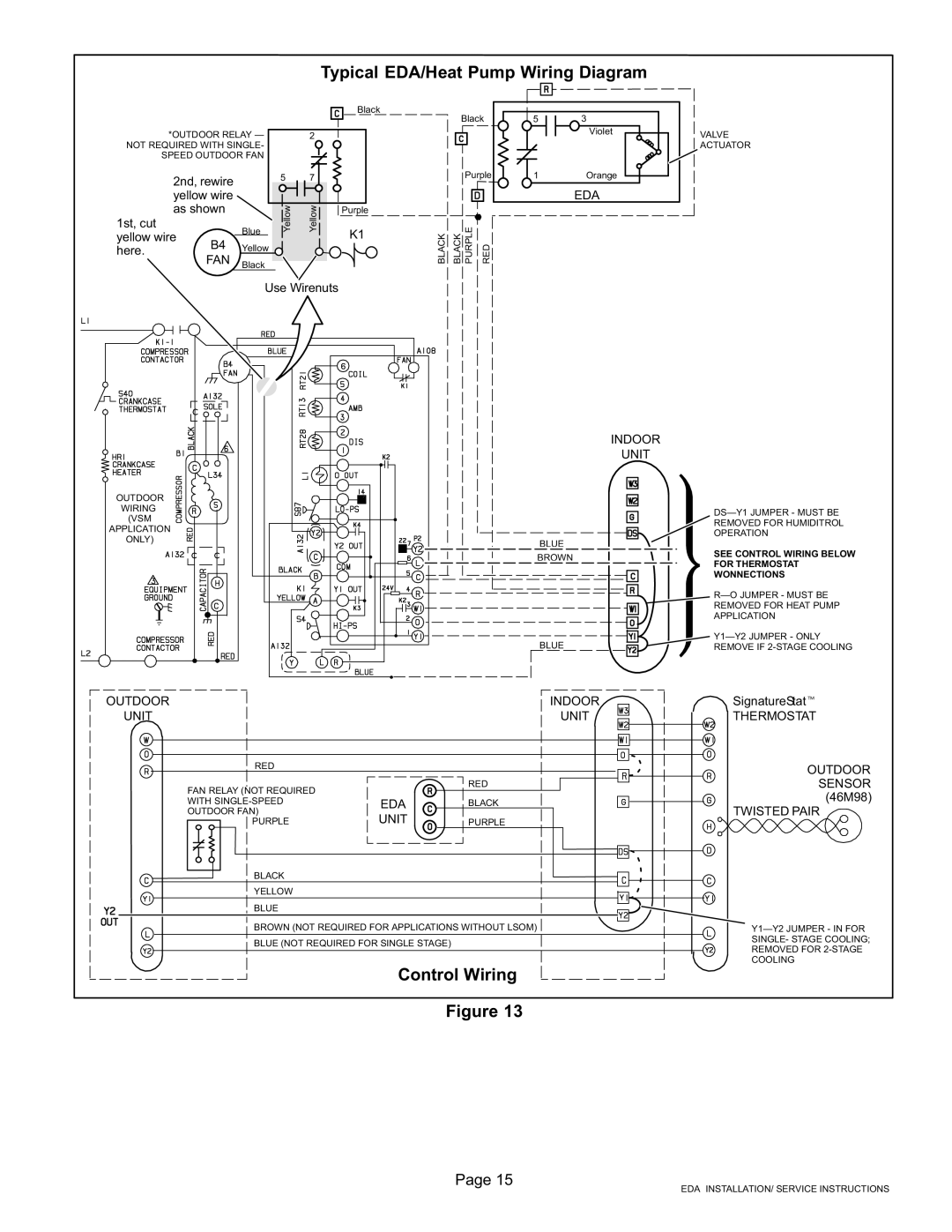 Lennox International Inc 021, 505 installation instructions Typical EDA/Heat Pump Wiring Diagram 