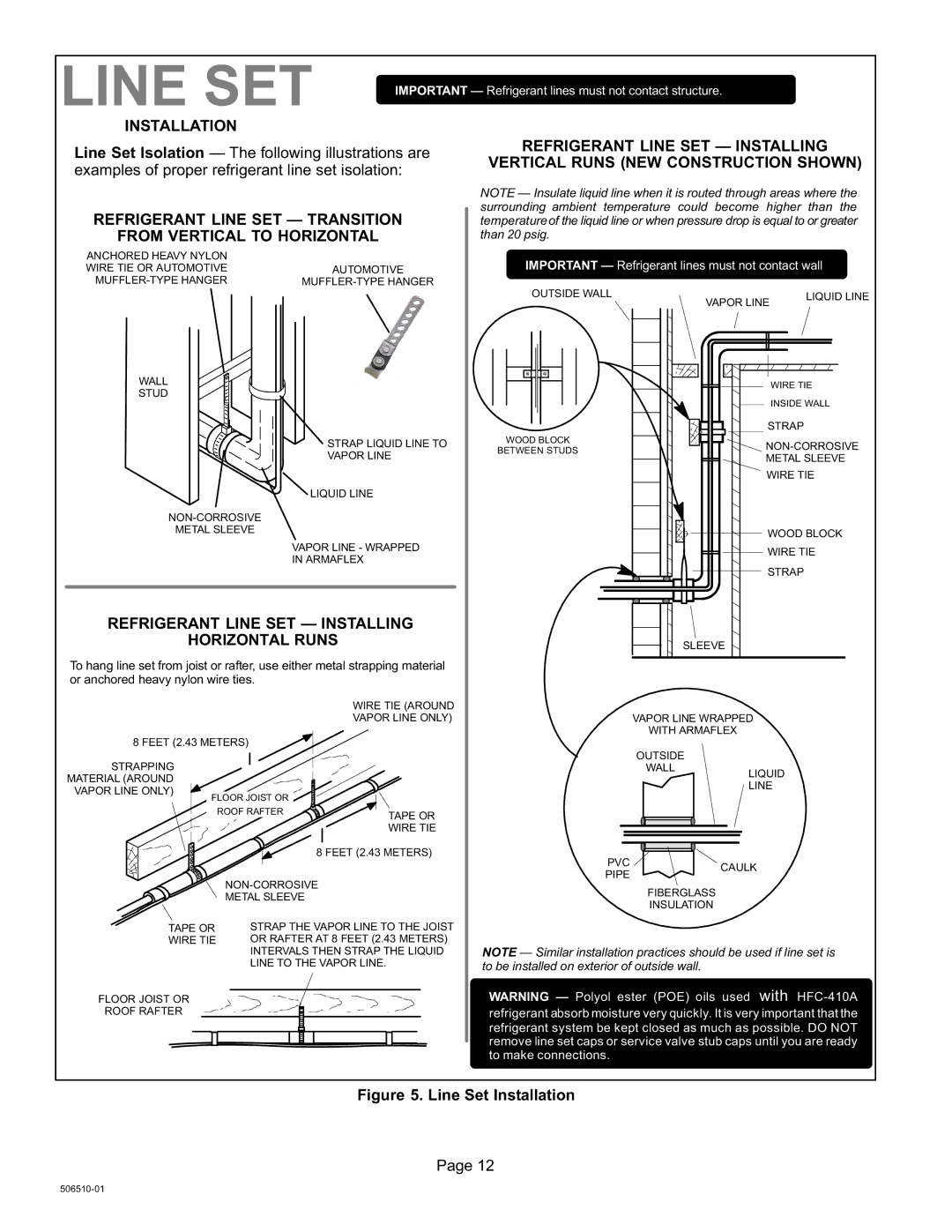 Lennox International Inc 506510-01, Dave Lennox Signature Collection XC17 Air Conditioner installation instructions Line SET 